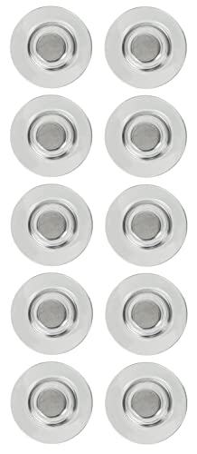 Nobo Imanes Extra Fuertes para Pizarras Magnéticas de Cristal y Tablones Planificadores, Sujeta hasta 6 Hojas A4 de 80gsm, Casa y Oficina, Pack de 10, 32mm, 1903854