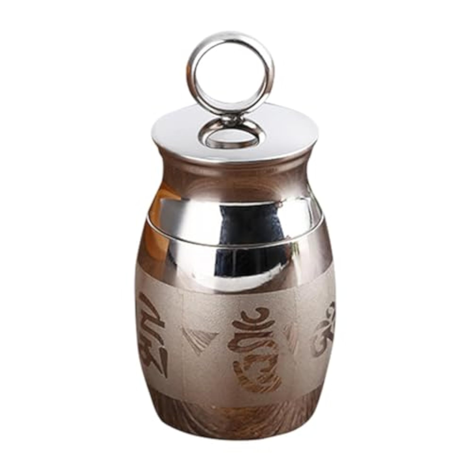 Titanium Steel Urn Pendant Perfume Bottle Locket Charm