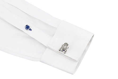 Mancuernillas Knighthood Hombre Plata para Camisa miniatura 4