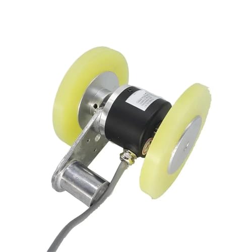Codeur de roue industriel GHW52 avec arbre de 8 mm et double roue de 200 mm