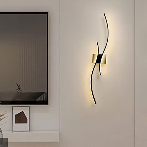 Luces de pared interiores LED modernas de tira larga para salón 4