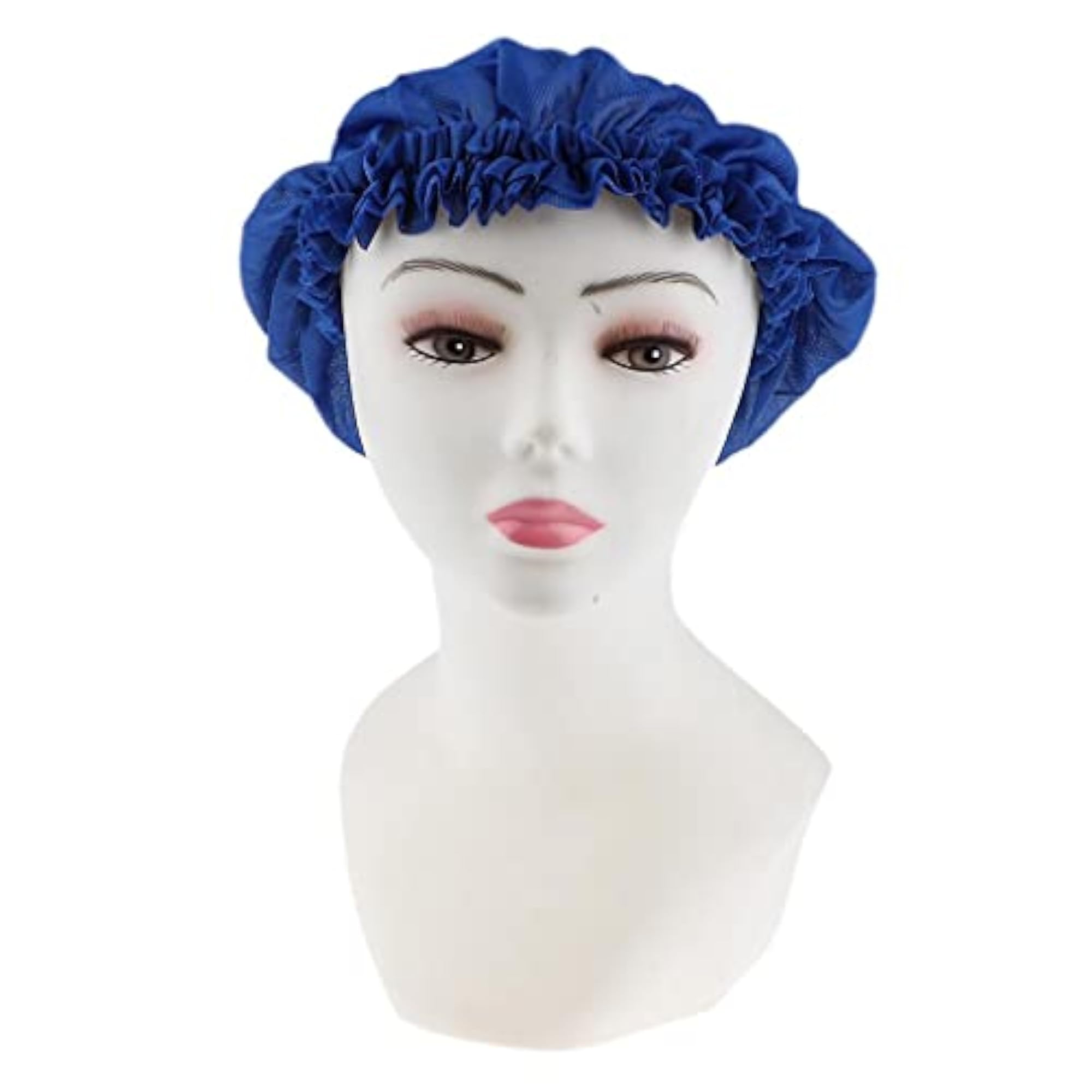 Vintage Retro Royal Court Lace Sleep Cap, Blue