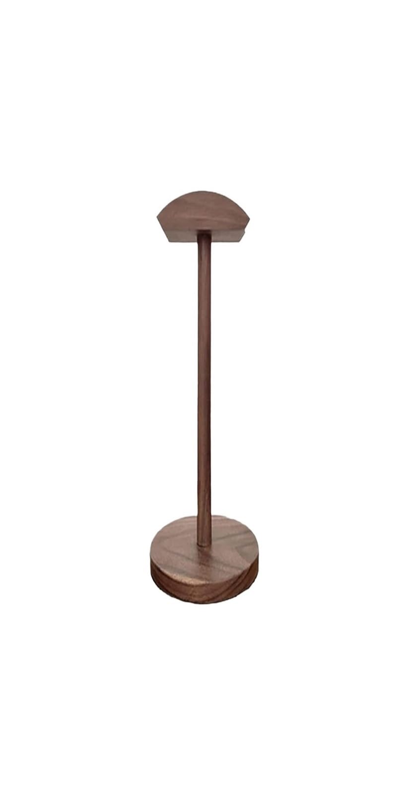 Supporto Cuffia Creativo Legno Naturale, Base Solida