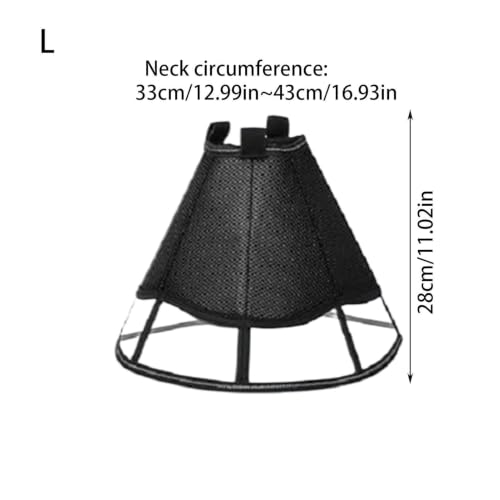 Cono de perro transpirable para protección de heridas y cuidado del cuello de cachorros 7