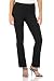 Rekucci Women's Ease in to Comfort Straight Leg Pant with Tummy Control (10,Black)