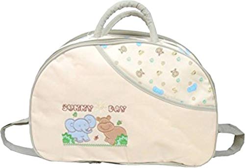 Teeny Weeny Baby Mother Bag with Holder Diaper Changing Multi Compartment for Baby Care and Maternity Handbag (Cream)-image-29