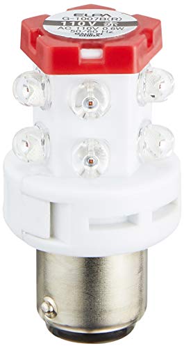 ELPA �G���p LED��]���� 110V�p ����:BA15d ���b�h �M���������A����d�͂����Ȃ��ȃG�l�^�C�v G-1007B(R)