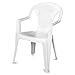 Sedia esterno resina L58.5xP57xH81.5cm bianco giardino pub ristorante ISCHIA