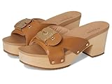 Dr. Scholl's Women's Original Max Too Slide Sandal, Honey Brown Leather, 8