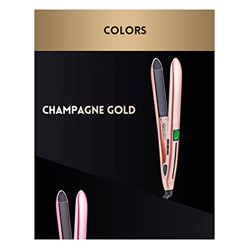 Plancha y rizadora de cabello 2-en-1 con placas y calor miniatura 2