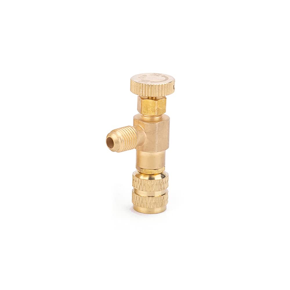 Buy R410A Refrigerant Charging Valve 1/4 Inches 5/16 Inches Copper Flow Control Valves Copper