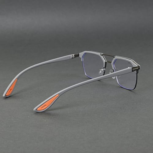 Image of GYNK Square Frame Sunglasses for Men | Premium Metal Frame Sunglasses | Fashion Eyewear for Driving, Travel, Riding, Outdoor Activities, Beach & Daily Wear