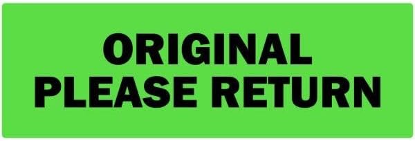 Original Please Return Labels