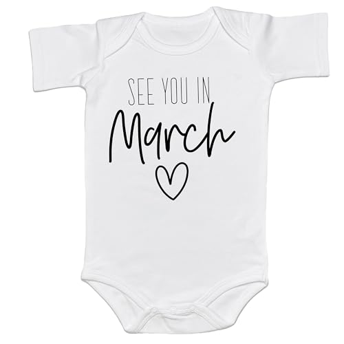 Baby Announcement See You In September Bodysuit Pregnancy Reveal Infant Shower Gift Coming Soon One-piece Romper