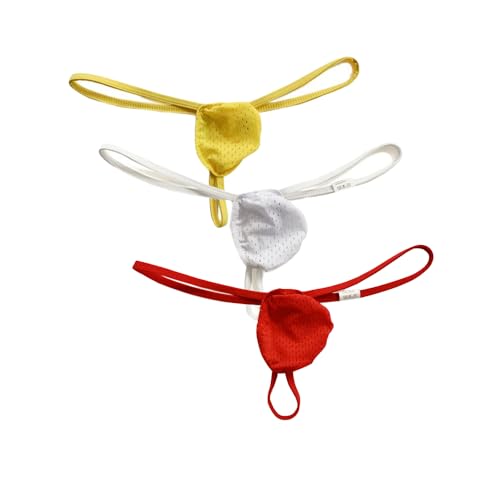 Men's Lace Floral T-Back Thongs Underwear G-String Briefs Lace Panties Underwear Black