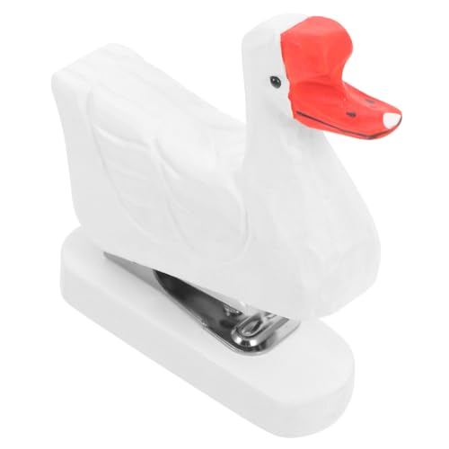 LIFKOME 木製動物型ホッチキス コンパクトでかわいい手作りデスク用品 小学生向け文房具 ペンケース収納可能 オフィスや学校で活躍する耐