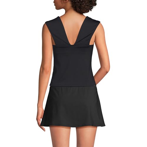 Lands' End Womens Square Neck Underwire Square Back Tankini Swimsuit Top2