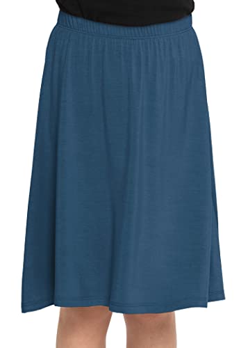 Image of STRETCH IS COMFORT Girls Skirts Flowy A Line Knee Length and Ankle Length | Elastic Waist, Kids School Skirt, Girls Maxi Skirt, Black Skirt For Girls, Faldas Para Ninas, Girls Long Skirt, Long skirts