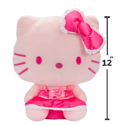 Hello Kitty HKT0242 Hello Kitty 12 Inch Pink Monochrome Plush thumb #2