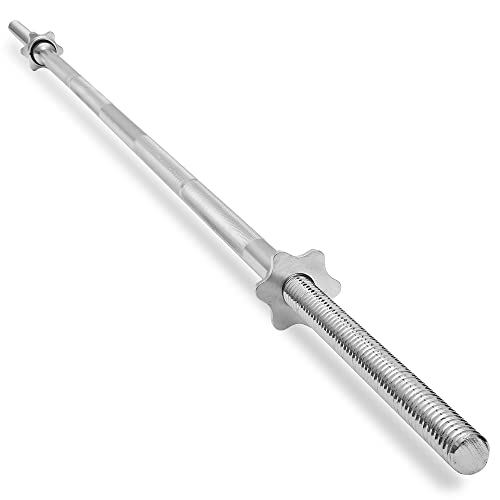 Philosophy Gym 7ft Threaded Barbell with Star Collars