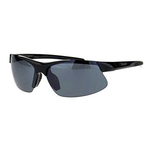 PASTL Xloop Sunglasses Mens Wrap Around Half Rim Lite Weight Sports Shades UV 400