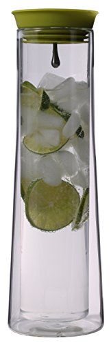 Action: 1x 850ml "double-walled" water carafe with automatic closure and 360 ° pouring function, keeps cold longer cold and warm longer warm, carafe for water, juice, tea, iced tea, milk, soda, wine or hot drinks and so on. Feelino coffee