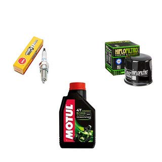 KIT TAGLIANDO CANDELA NGK FILTRO OLIO HIFLO + OLIO MOTORE MOTUL COMPATIBILE CON Piaggio Liberty 125 ie IGET 3V ABS 2016 2018