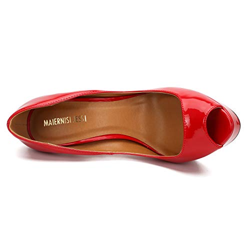 Image of MAIERNISI JESSI Unisex Men's Women's Platform Pumps, Stiletto High Heels, Party Dress Shoes