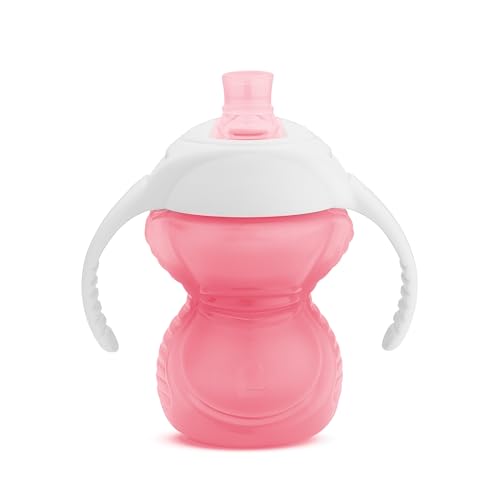 Munchkin® Click Lock™ Bite Proof Trainer Cup, 7 Ounce, 2 Pack, Pink/Purple - image 3
