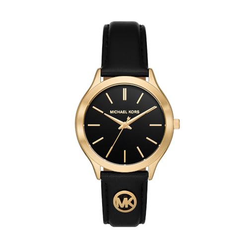 Michael Kors Reloj Analógico para Mujeres de Cuarzo con Correa en Cuero MK7482