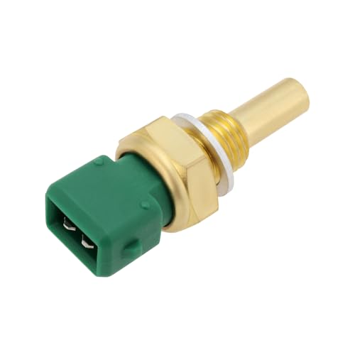VGOL 1 Sensor de Temperatura del Refrigerante Transmisor de Temperatura del Combustible Conector de 2 Pines M12 X 1,5 Mm Sensor de Aceite 07563562 13622242184 Verde con Sello