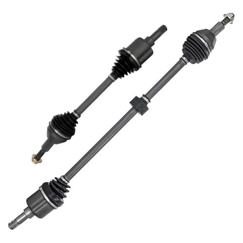 Image of Detroit Axle - 3.3L Pair Front CV Axle Shafts for 2008-2010 Dodge Grand Caravan Chrysler Town & Country CV Axle Shafts Assembly 2009 Replacement
