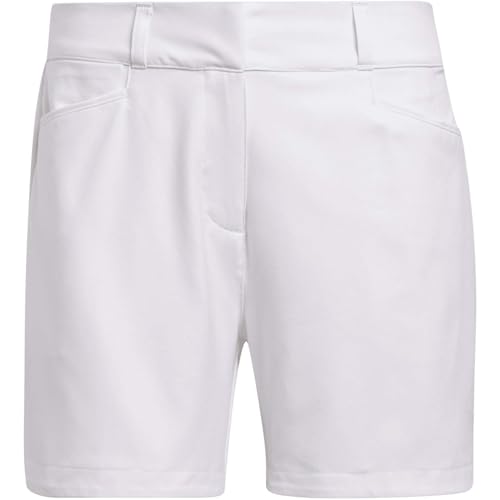 Short de golf femme adidas extensible et respirant Primegreen blanc taille 10