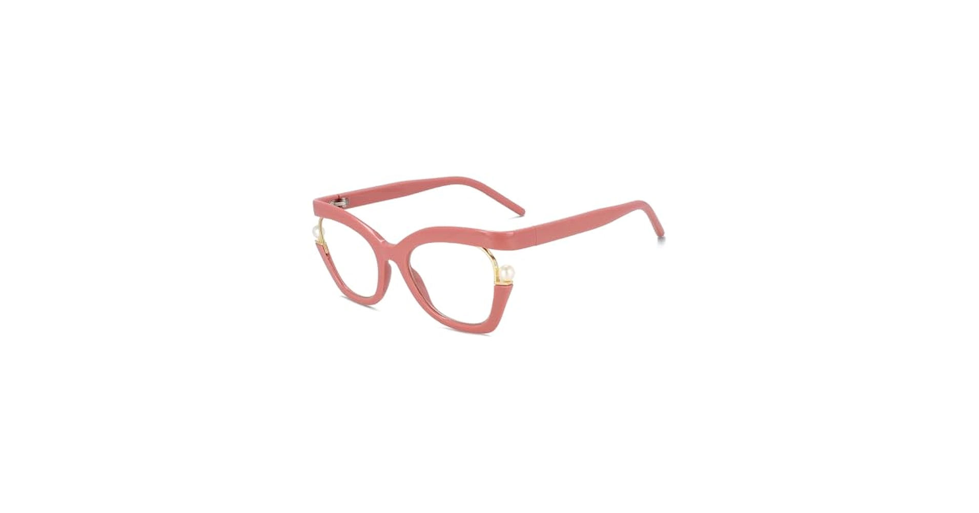 EYPKPL Cat Eye Eyewear Frames Titanium Eyeglass Frames Pearl