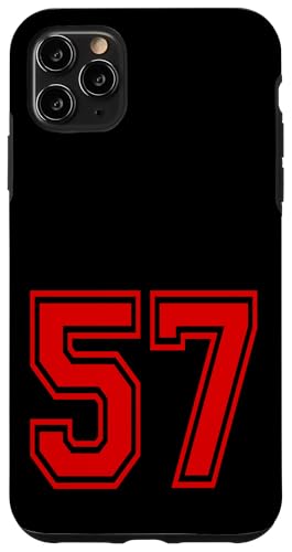 No.57 Red Sports Team Style �X�}�z�P�[�X iPhone 11 Pro Max �p
