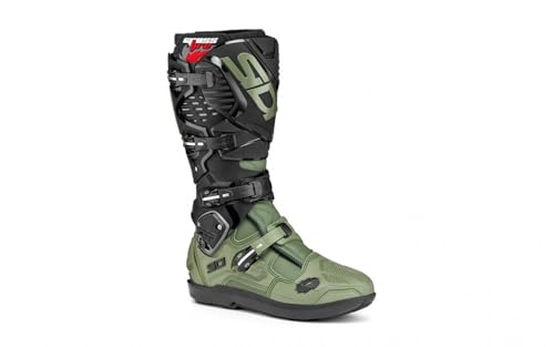 Image of SiDI | Offroad Motorcycle Boots, Professional Motocross Boots for Men CROSSFIRE 3 SRS, Adjustable and Replaceable Buckles, Flex System, Hyper Extension Block