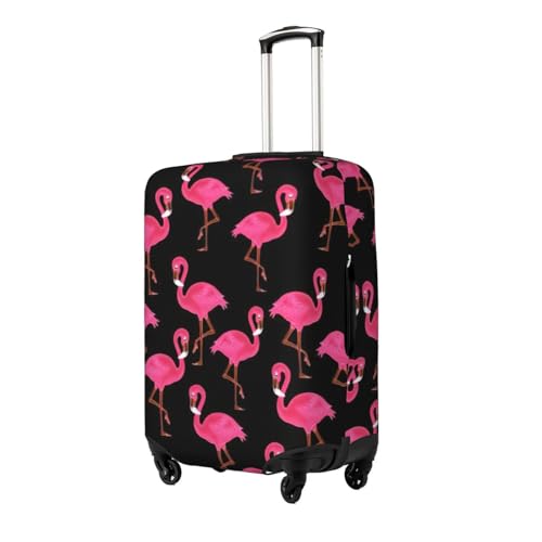 Lovely Pink Flamingos Print Luggage Suitcase Cover Protector Luggage Washable Covers With Concealed Zipper2