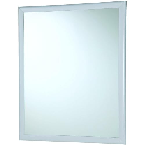 Feridras 332011 Specchio con Cornice, ABS, Bianco, 2x50x60 cm