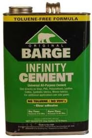 Original Barge Infinity Universal All-Purpose Clear Cement ONE Gallon by Quabaug Vibram Corporation