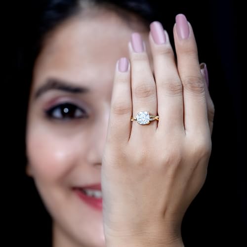 Certified Moissanite Solitaire Ring for Women, Infinity Engagement Colorless Gemstone Jewelry4