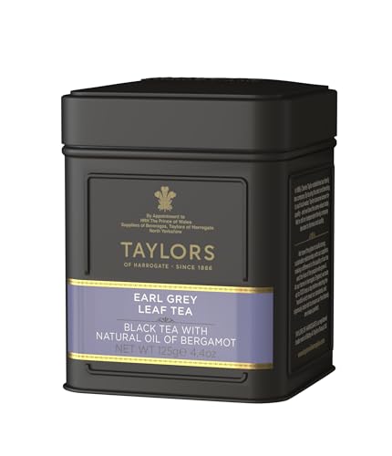 Taylors of Harrogate Earl Grey Leaf Tea 125g 1 x Caddy