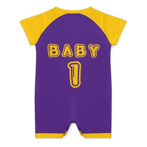 Baby Football Clothes Outfit, Short Sleeve Little Champ Printing, Crewneck Romper Bodysuit Infant Football Clothes2