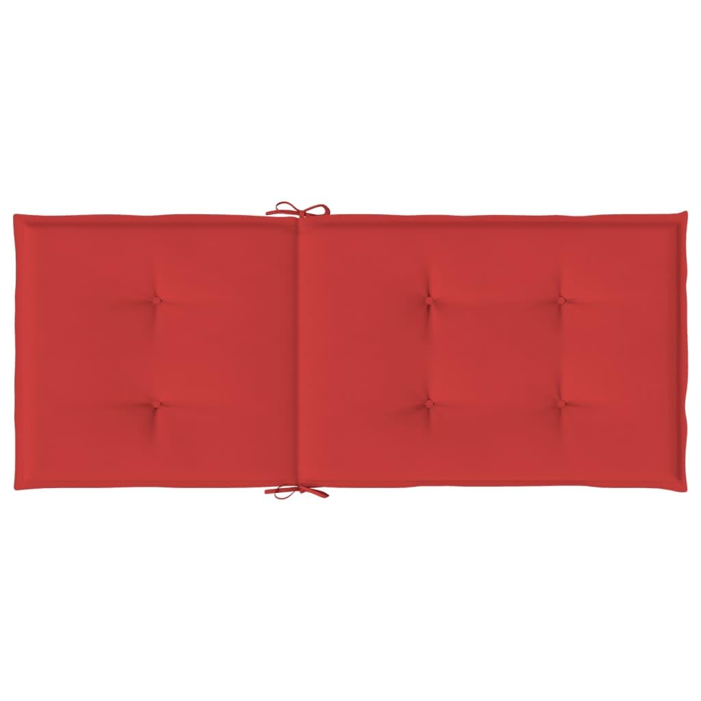 Beautissu Matelas Coussin Pour Chaise Fauteuil De Jardin Terrasse Base HL 120x50x6cm Rouge | Leroy Merlin