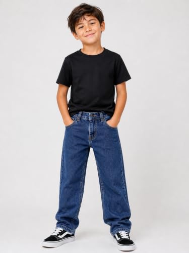 Image of WHALEBONE Boys Baggy Fit Denim Jeans, Blue