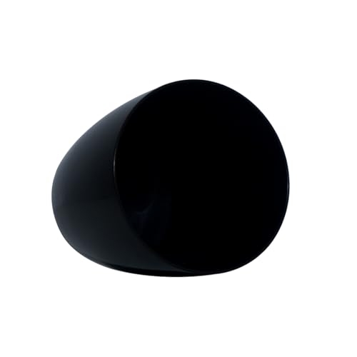 Image of Harshdeep Planters for Living Room - Valencia - Indoor Outdoor Balcony Garden Decorative Round Plastic Big Size Flower Pot 8 Inch Set of 4 (Black)