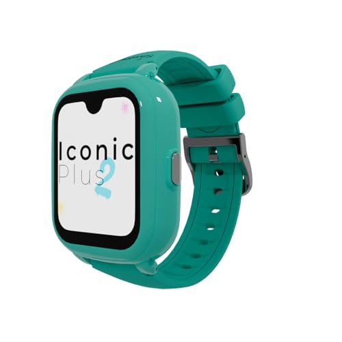 SaveFamily Iconic Plus 2 | Reloj Inteligente Niño con Localizador GPS, Llamada, Vídeo, IA, Botón SOS, Whatsapp, Spotify, Medidor de Temperatura | SIM Incluida - Color Mint