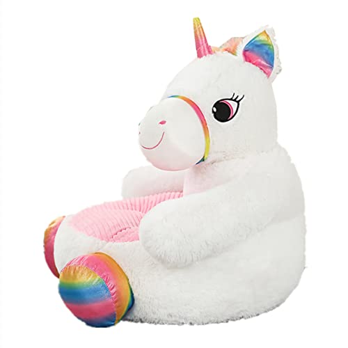 ベビーソファー 座れるぬいぐるみ クマ 子供椅子 幼児用椅子 お座り練習チェア ソフトチェア 軽量持ち運び快適 ダイニングテーブルチェア 萌え萌え ふわふわ 滑り止め 可愛い 安定感 出産祝い 装飾り 子供用ソファー (ユニコーン)