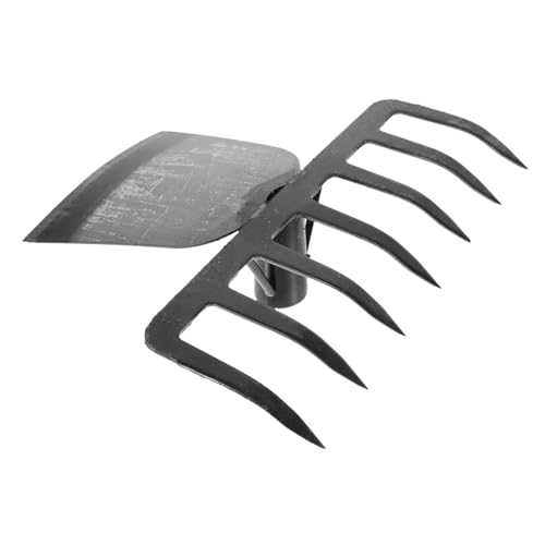 BESPORTBLE Sturdy Garden Hoe Rake Mulch Rake for Collecting Push Pull Hoe Fork Vegetable Farming Tool