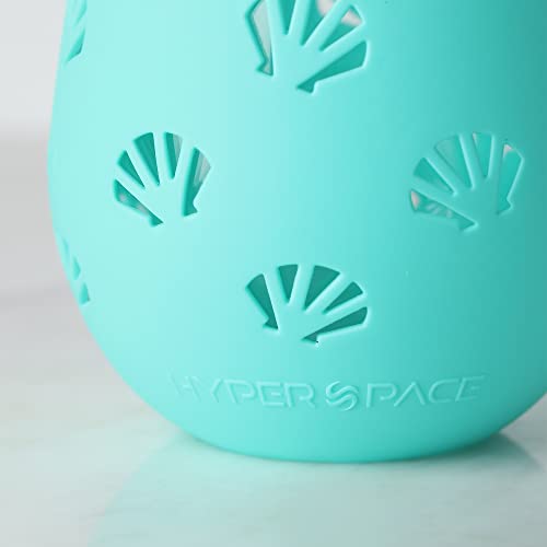 Hyperspace 20 Oz Stemless Wine Glass, Beverage Glass With Protective Silicone Sleeve (4Color Asst Shell) #TOP4
