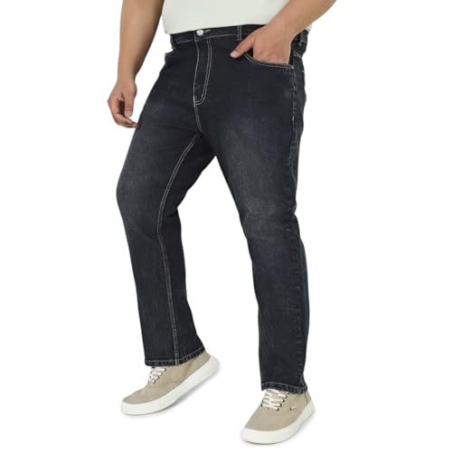 Image of Urbano Plus Men's Straight Fit Mid Rise Jeans